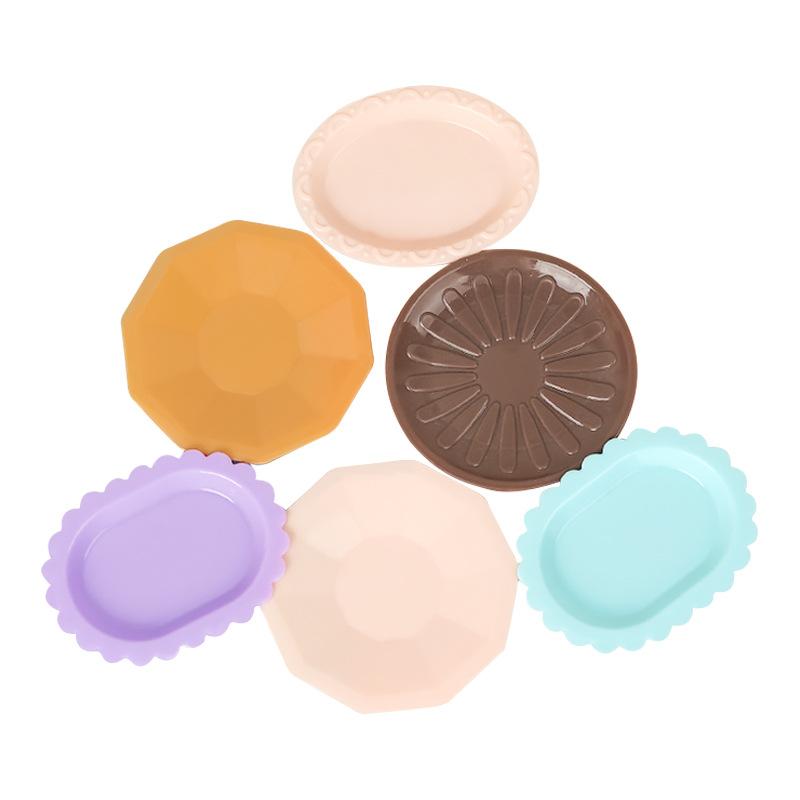 Mini Simulation Small Plate Colorful Children'S Play House Kitchen Model Doll House Small Ornament Toy Edible Accessories