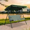 Porch Swing Awning Replacement UV-resistant Waterproof Swing Canopy Garden Outdoor Hammock Swing Awning Replacement