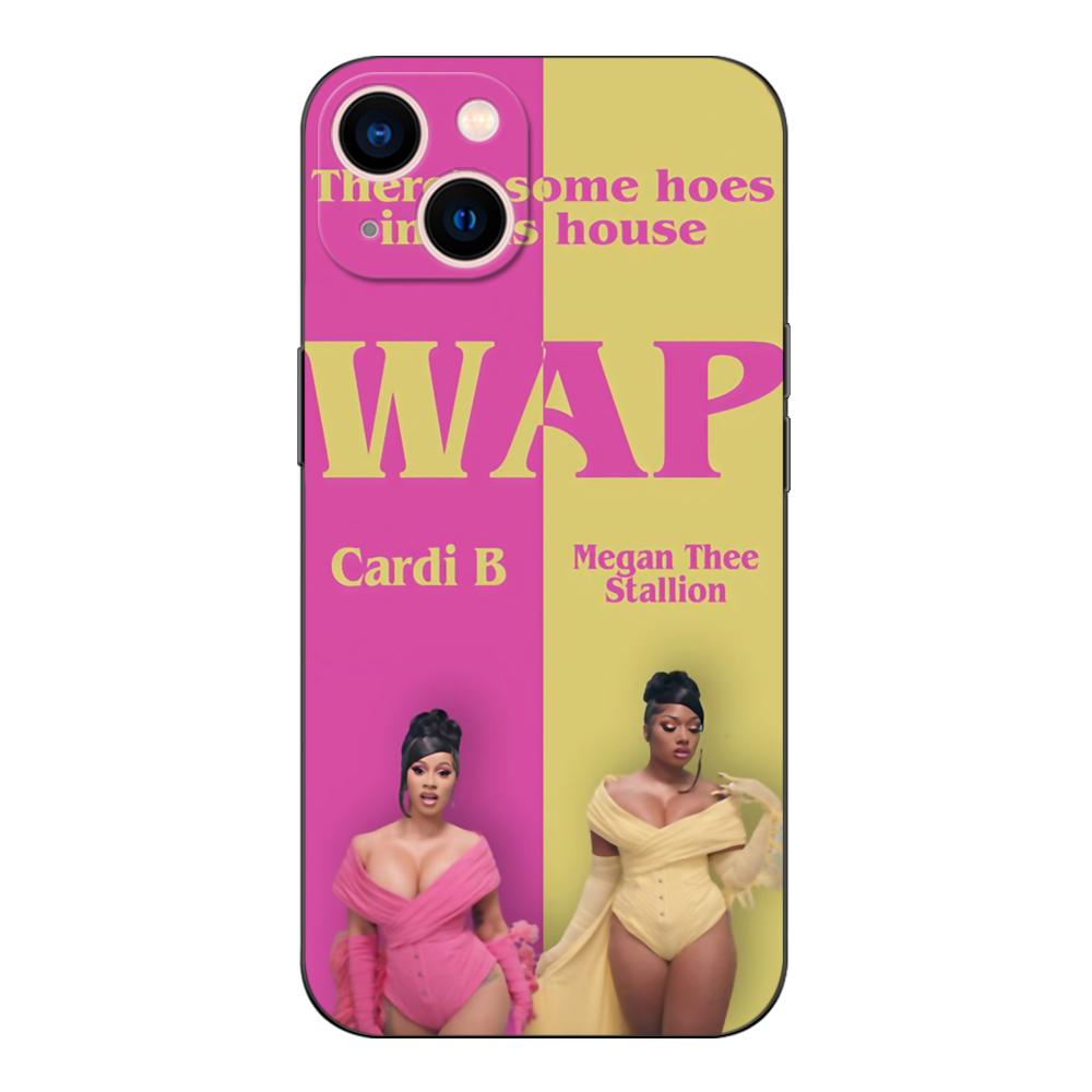 Black Tpu Case For OPPO Reno 6 5 3 4 4Z 4F SE 5F 5Z PRO PLUS Lite 6 6z  4G 5G Cardi-B