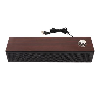 Počítačové reproduktory Multifunkční Stylové Vintage Napájení přes USB HiFi Stereo Počítačová soundbar pro Stolní Laptop PC