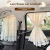 Cotton Embroidered Universal Car Curtain Cover Newborn Baby Side Window Sunshade Curtain UV Protection for Kids Travel Outdoor