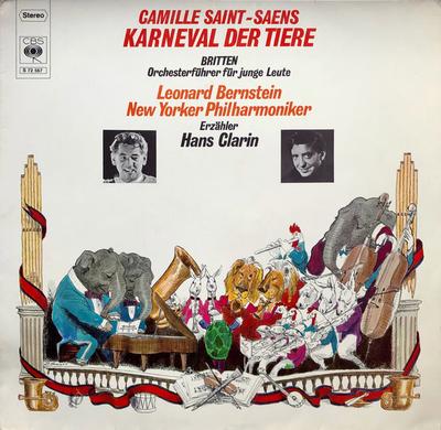 LP Record CAMILLE SAINT-SAËNS / BENJAMIN BRIT - Karneval Der Tiere / Orchesterführe 72567 CBS Germany Classical Used