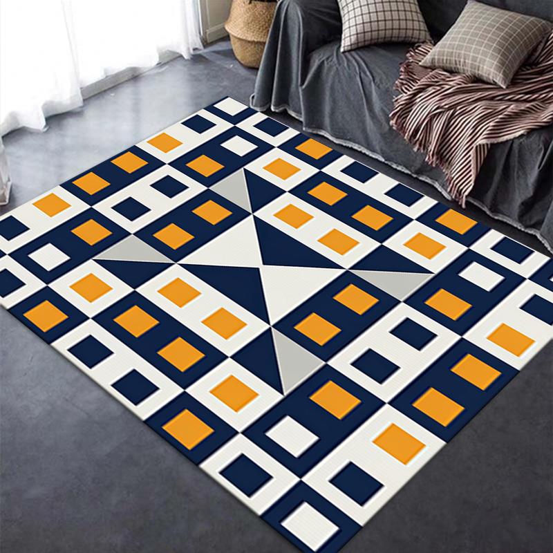 2025 New Simple Geometry Carpet Rug for Living Room Bedroom Home Sofa Decoration,Kids play Non-slip Floor Mat23