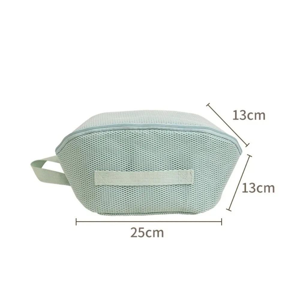 Breathable Mesh Mesh Makeup Bag Lightweight Large Capacity Travel Makeup Bag with Compartments Visible Toiletry Organizer