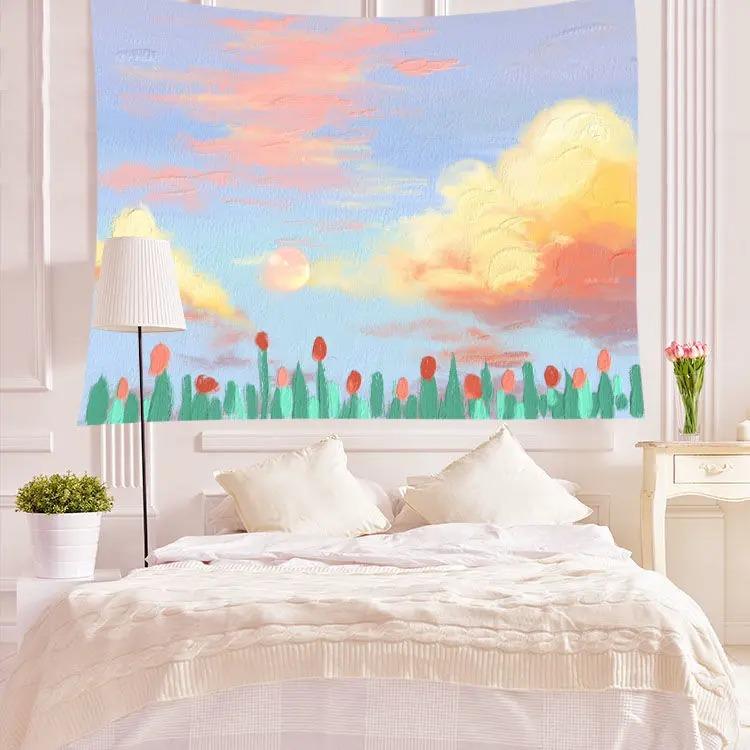 Декоративный гобелен «Цветы тюльпанов» для стен дома — фото 9