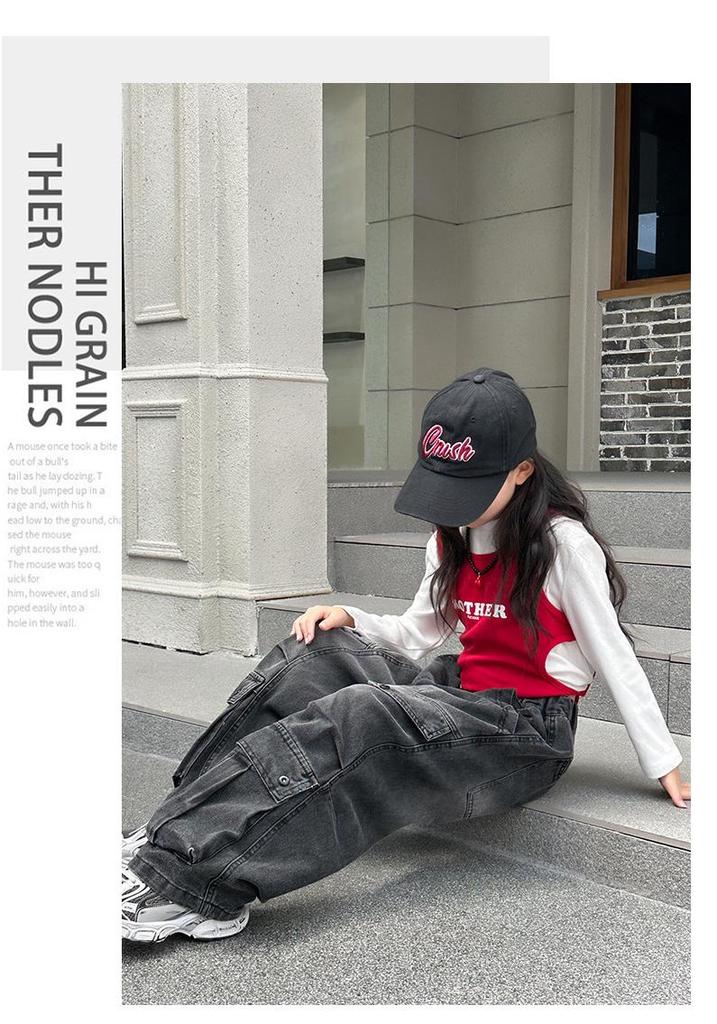 Gevreesde Zus Stijlvolle Zomeroutfit: Streetwear Set voor Meisjes 2026 met Werkbroek
