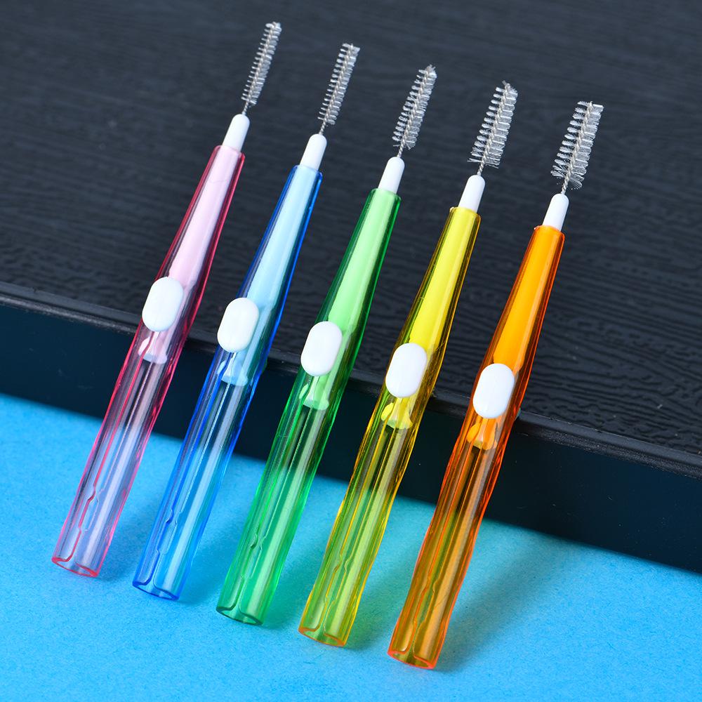 Retractable Interdental Brush for Orthodontic Braces - 10 Pcs/box