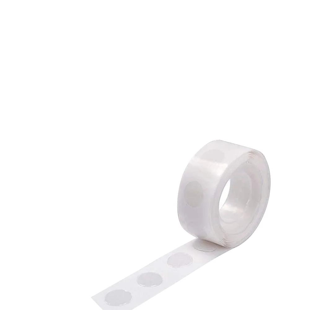 1 Roll 100pcs Double-sided transparent balloon adhesive party scene decoration props can be used for diy wedding birthday party