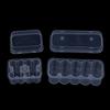 10Pcs 3Ml/5Ml 10-Slot Vial Storage Case Plastic Clear Microtube Storage Box Stackable Freezer Tube Box Diabetic Supplies