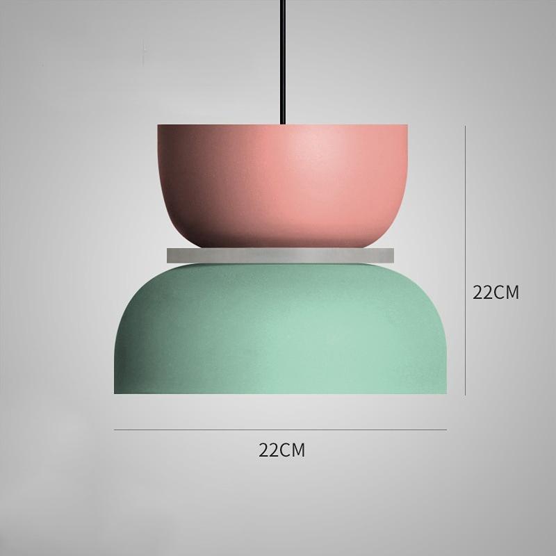 Modern Macaron Pendant Lamp Led Chandeliers Hanging Light Living Study Bar Dining Room Bedside Bedroom Lighting Decor Furniture