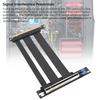 PCIe 5.0 X16 Riser Cable 90 Degree Right Angle 128Gbps Shielded PCIE 5.0 X16 GPU Extension Cable for PC Case Server ITX