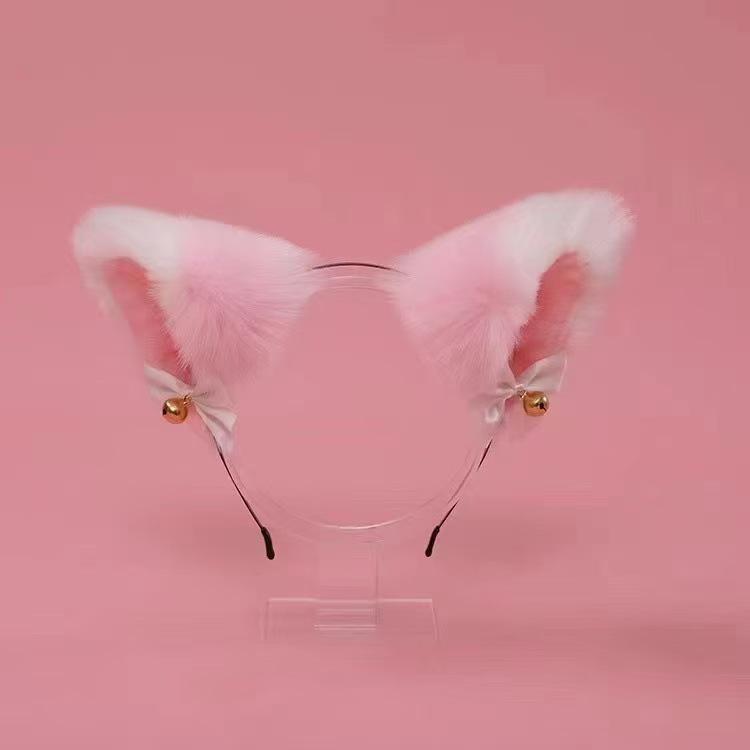 Super Cute Plush Cat Ear Headband and Hair Clip Set