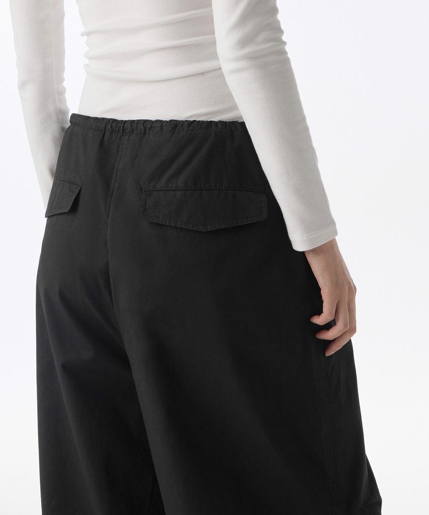 MUSINSA STANDARD WOMAN Women'S Cotton Parachute Pants [Black]