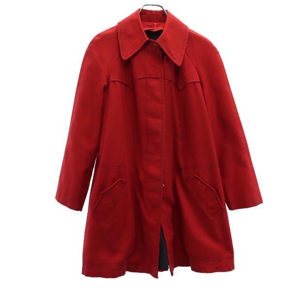 

LONDON FOG 80s vintage Stainless collar coat 6 Red Women Used