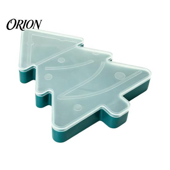 Christmas Storage Container for Kitchen Serving Tray with Airtight Lid, Decorative PP Food Organizer, Dry Goods Organizer Moisture Proof Holiday