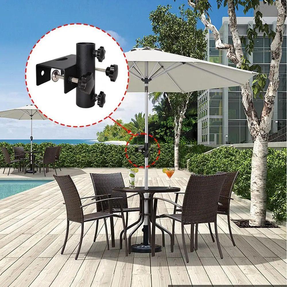 Flexible Balcony Umbrella Holder Adjustable Patio Umbrella Mount Garden Bracket  Outdoor Settings