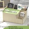 Luxury Multi-use Tissue Box with Pen Holder, Remote Caddy, and Cosmetic Organizer for Office or Coffee Table