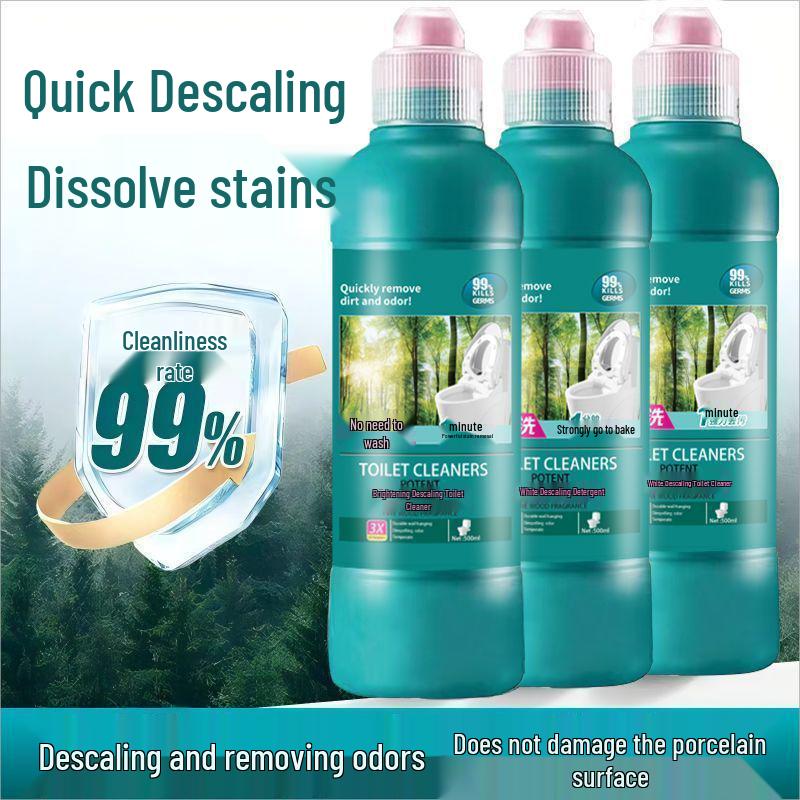 Powerful Wall-Mounted Toilet Bowl Cleaner & Deodorizer - Effective Descaling Bathroom Solution