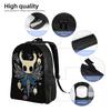 Zaino Hollow Knight The Knight per Uomo Donna Studente Adolescente Daypack da Lavoro Borsa a Tracolla per Laptop Outdoor