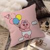 Cute Rabbit Print Pillow Cover, Durable & Machine Washable, Bedroom Decorative Cushion Cover