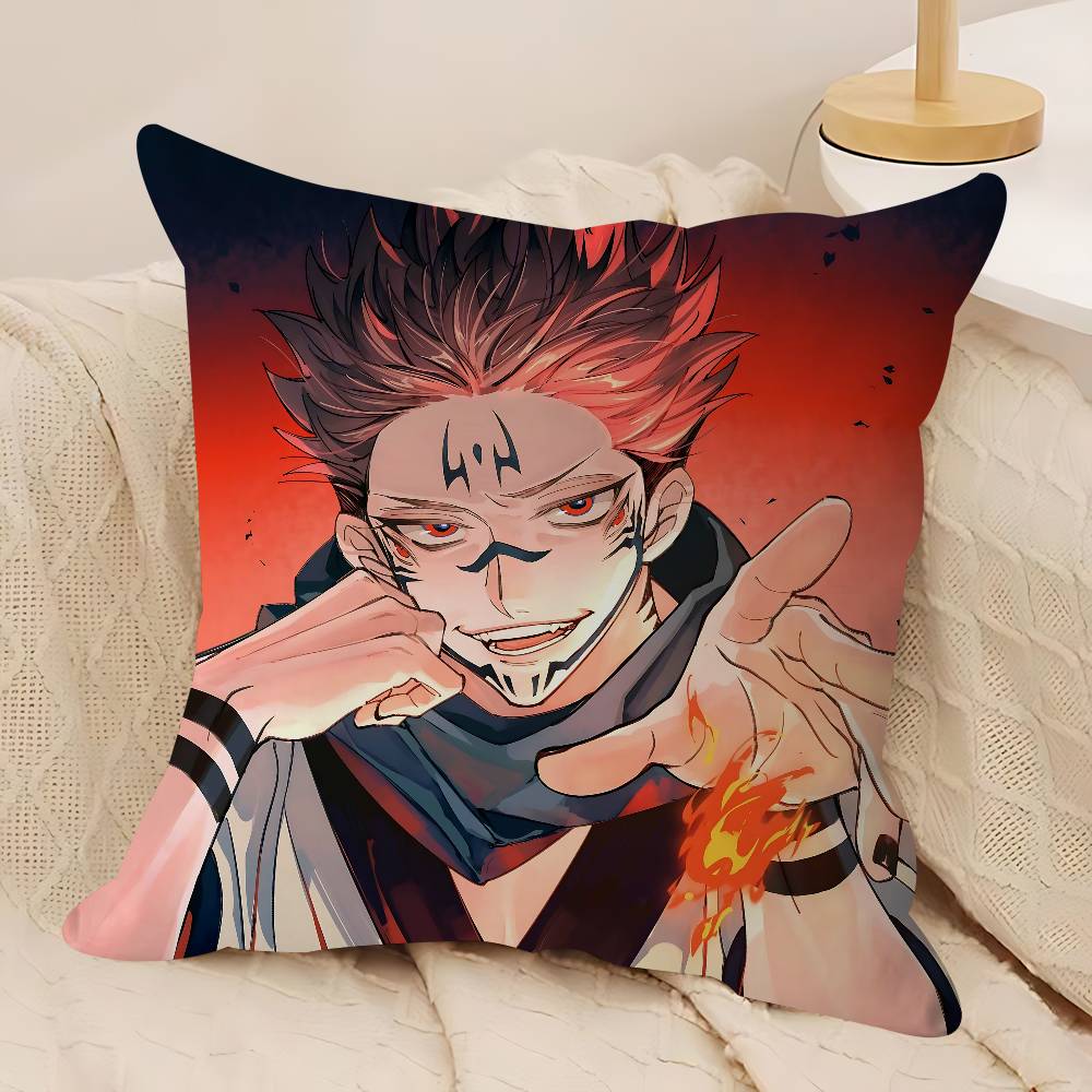 Anime Sukuna Personalized Pillow Dust Cover Bedroom Kids Party Decoration Pillowcase Birthday Children Gift