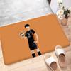 Anime Haikyuu Bathroom Mat Anti-slip Absorb Water Long Strip Cushion Bedroon Mat Welcome Doormat