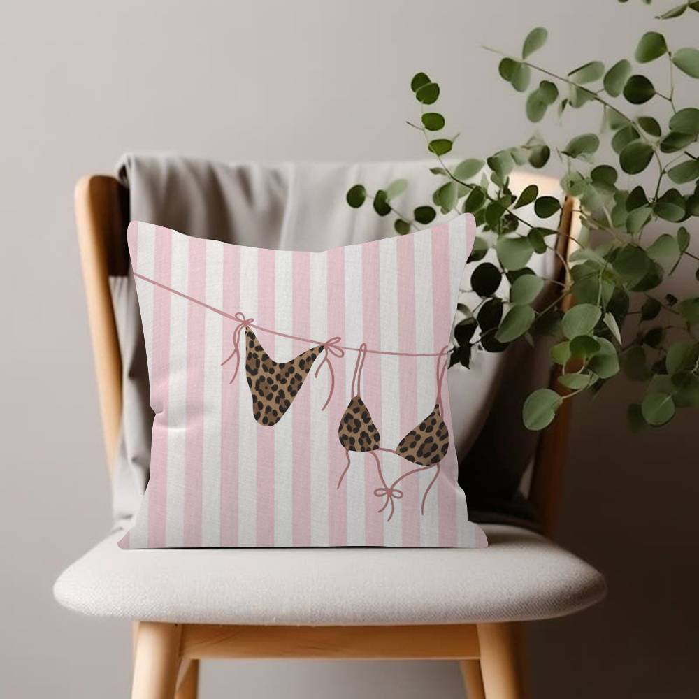 Lucky Leopard Pillow Case Sofa Living Room Bedroom Double-sided Printing Square Cushion Nap Time Pillow Case
