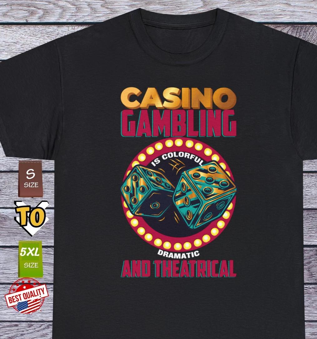 Casino Las Vegas Gambling T Shirt, Vintage Poker Old School Clothing Tee M