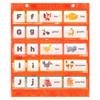 Educational Wall Organiser With Clear Pockets Boosts Interactive Learning & Engagement. Home School Learning Station