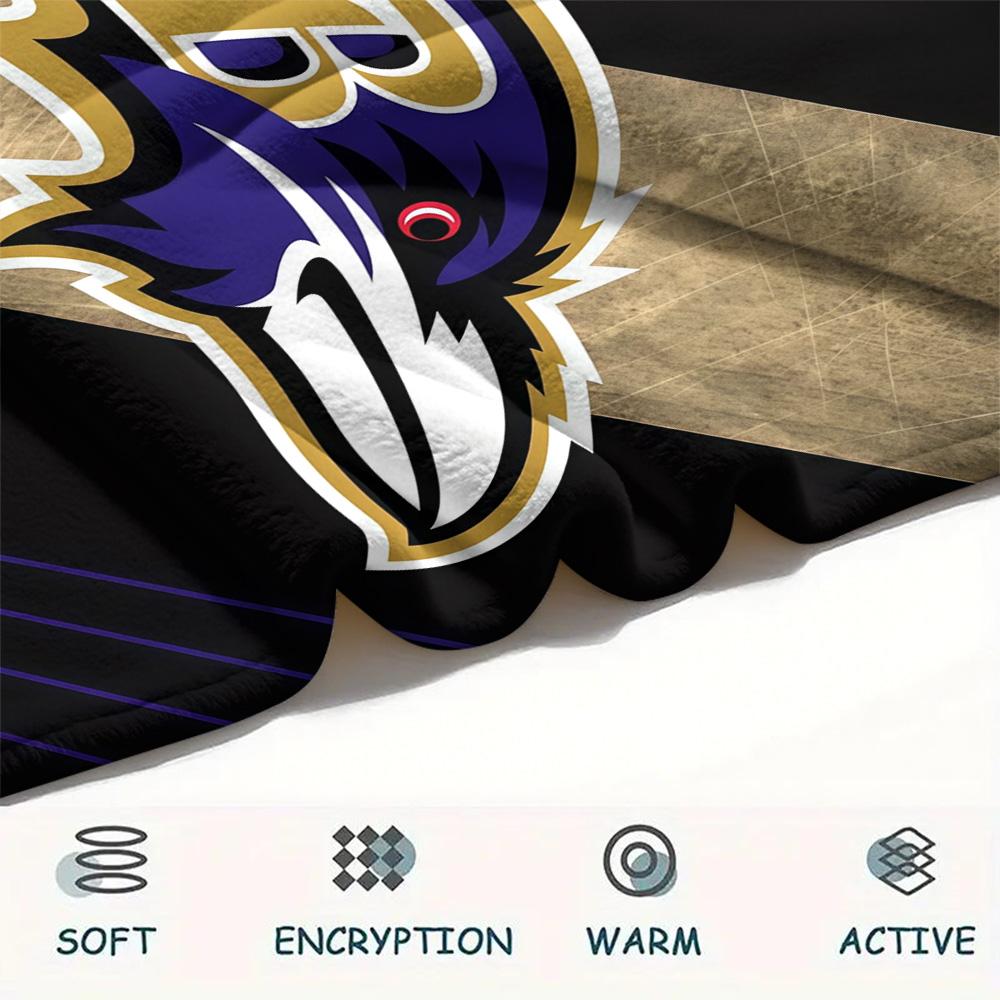Baltimore Ravens2 Flannel Blanket, High quality Comfortable for All Seasons, Home Decor, Warmth and Comfort