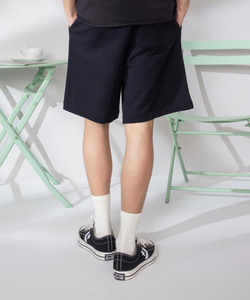 Keonbeoseu Box Logo French Terry Shorts Black Mcj788-023