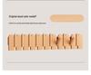 Piano Key Solid Wood Wall-Mounted No-Drill Coat and Hat Rack