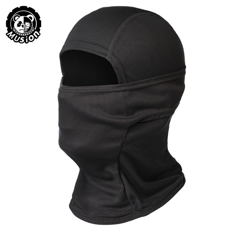 Musion Boonie Hoed Balaclava Hoed Pak Opvouwbare Hoed Zonbescherming Vissershoed Ademend Visser Buiten Jagen Vissen Breed H black