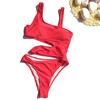 Sexy Women's Swimsuit Solid Color One Piece Swimsuit Hollow Bikini Brazil Beachwear 8 Colors