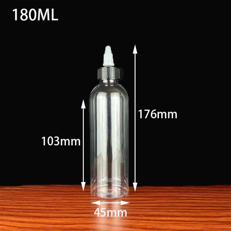 30, 50, 100ml Transparent PET Travel Bottle with Rotary Cap and Nozzle