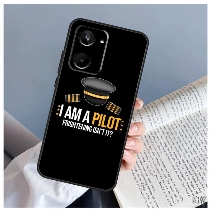 Aviation Aeroplane Pilot Cockpit For Realme GT5 GT Neo 5 9 10 11 12 Pro Plus C30 C31 C33 C35 C25s C21Y C51 C53 C55 C67 Case