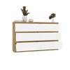 Malwa M6 Chest Of Drawers 120 Oak Artisan White