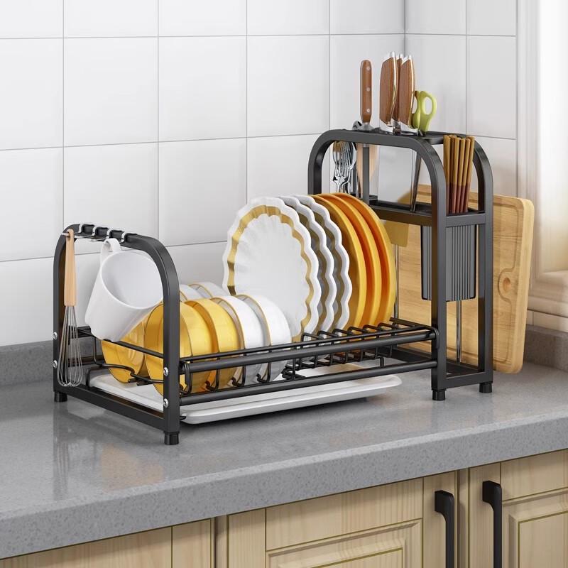 JingQingFu Multi-functional Stainless Steel Kitchen Dish Rack