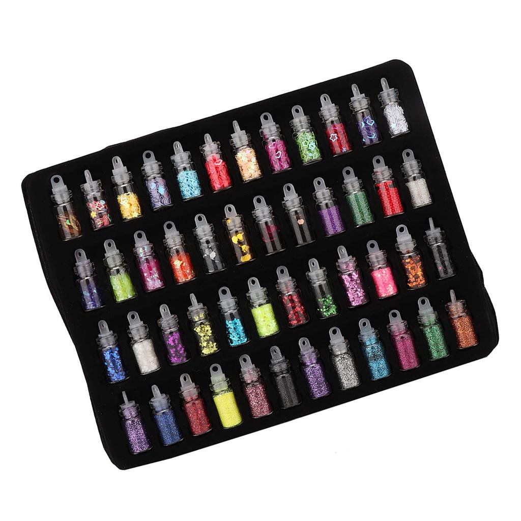 48 bouteilles de poudre de paillettes Flash, outil de fabrication de moules époxy pour décoration de bijoux à faire soi-même