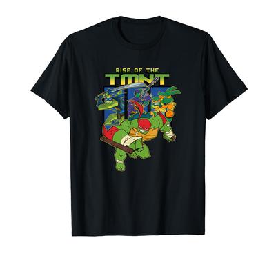 Teenage Mutant Ninja Turtles Rise of the TMNT Logo Panels T-Shirt