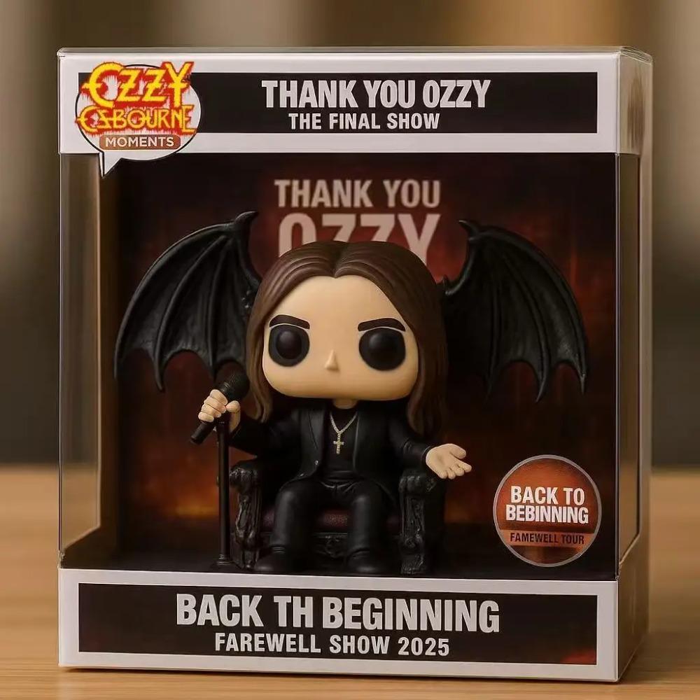2025 per Figura di Ozzy Osbourne Grazie Ozzy L'Ultimo Spettacolo Ritorno all'Inizio Spettacolo di Addio 2025 Statuetta Decorazioni da Scrivania