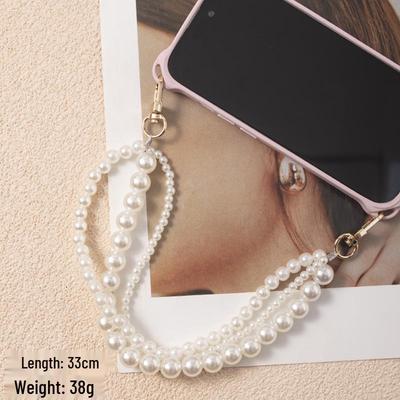 Pearl Beaded Phone Lanyard: Trendy TikTok-Inspired Universal Wrist Strap