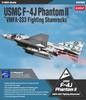 Academy Scale American Phantom II Shamrocks Plastic Model Kit 12356 1/48 F-4J VMFA-333 (Airplane)