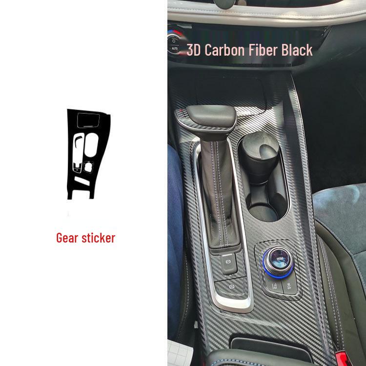 Buick VELITE 6 Kohlefaser Schaltknauf Konsole Aufkleber für Innenraum-Upgrade