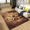 3D Steampunk Mechanical Cogs Gears Area Rug Large,Carpet Rug for Living Room Bedroom Sofa,Kitchen Doormat Non-slip Floor Mat