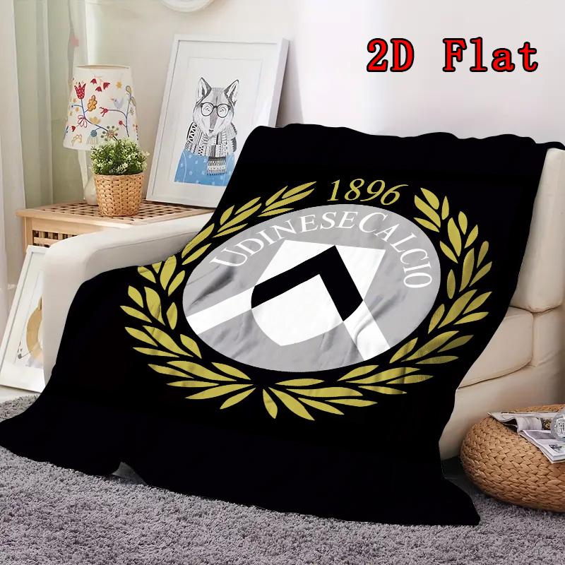 Udinese 2D Flat Pattern Flannel Blanket High quality All Seasons Warmth and Comfort Perfect for Christmas Gifts.