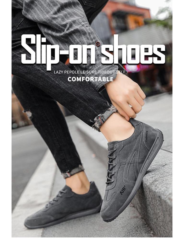 2024 Forrest Gump Retro Korean Style Men's Running & Skate Shoes - Spring Trendy Casual Waffle Design.