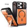 Military Armor Flip Camera Protect Phone Case For iPhone 17 12 13 16 Pro Max 14 15 Plus 16E 17 Air For Magnetic Fold Stand Cover