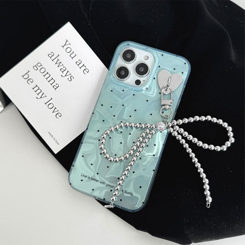 Bowknot Phone Charm Strap Keychain Phone Lanyard String Women Bag Pendant Gift