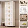 Portable Multi-Layer Folding Storage Cabinet for Kitchen and Living Room